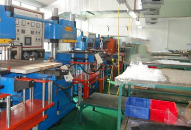 Compression molding line